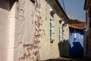 Famous historical street of traps located in the historic center of the heritage town of Honda in the department of Tolima in Colombia photo