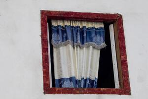 hermosa fachada de el casas a el histórico céntrico de el patrimonio pueblo de salamina situado a el caldas Departamento en Colombia. foto