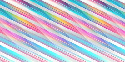 Holographic colorful stripes geometric abstract tech background vector