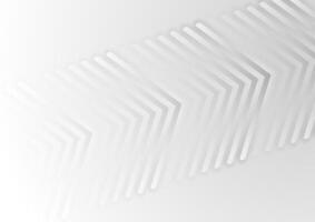 Grey glossy tech arrows abstract minimal background vector