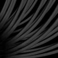 Black smooth glossy waves abstract elegant background vector