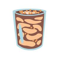 filipino taho bebida bocadillo ilustración vector