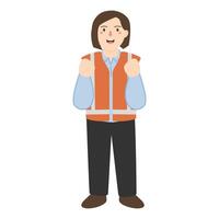 Worker in Construction Site illustration vector