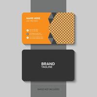 Clean and modern business card template vector