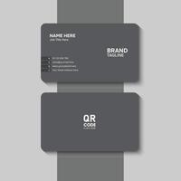 Clean and modern business card template vector