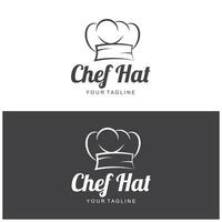 chef logo chef hat cooking and catering logo vektor design vector