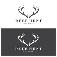 deer logo adventure vintage wild simple logo vektor design vector