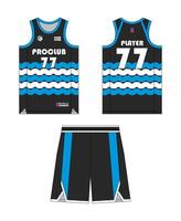 Basketball jersey template design, basketball uniform mockup design, sublimation sports apparel design, jersey basketball ideas. design. vector