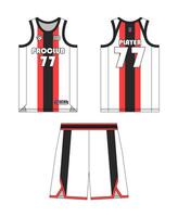 Basketball jersey template design, basketball uniform mockup design, sublimation sports apparel design, jersey basketball ideas. design. vector