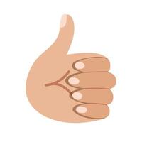 Hand drawn cartoon gesture of OK, super, approve, success, agree, YES. Satisfaction, excellent, good job, achievement concept. Hand showing symbol Okay with fingers isolated on white background. vector