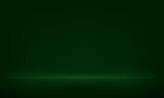 Empty Dark green studio room background. Template mock up for display of product, Business backdrop. illustration. vector
