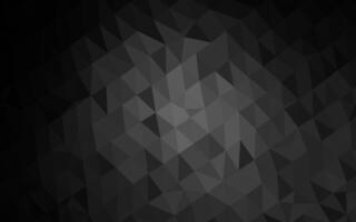 Dark Silver, Gray triangle mosaic texture. vector