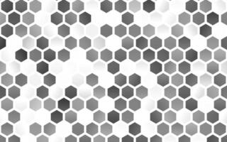 Light Silver, Gray texture with colorful hexagons. vector