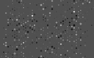 Light Silver, Gray cover with small and big stars. vector