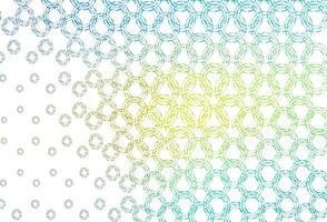 Light blue, yellow texture with disks. vector