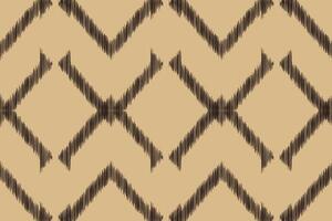 Traditional Ethnic ikat motif fabric pattern background geometric .African Ikat embroidery Ethnic oriental pattern brown background wallpaper. Abstract,,illustration.Texture,frame,decoration. vector