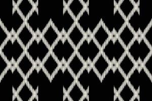 Traditional Ethnic ikat motif fabric background pattern geometric .African Ikat embroidery Ethnic oriental pattern black background wallpaper. Abstract,,illustration.Texture,frame,decoration. vector