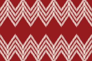 tradicional étnico ikat motivo tela modelo geométrico estilo.africano ikat bordado étnico oriental modelo rojo antecedentes fondo de pantalla. resumen, ilustración.textura, marco, decoración. vector