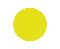 Circle Shape Symbol Yellow Graphic Design Element Illustration vector