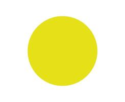 Circle Shape Symbol Yellow Graphic Design Element Illustration vector