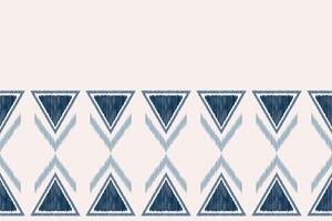 Traditional Ethnic ikat motif fabric pattern background geometric .African Ikat embroidery Ethnic pattern brown cream background wallpaper. Abstract,,illustration.Texture,frame,decoration. vector