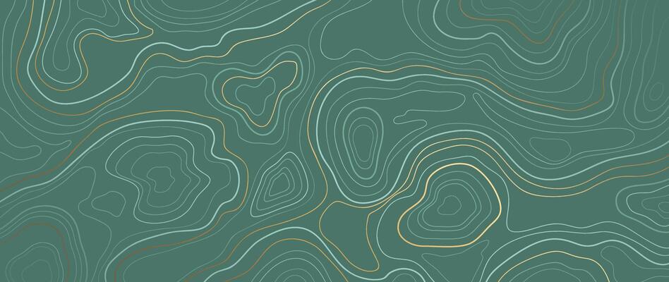 Luxury gold abstract line art background . Mountain topographic terrain map background with gold lines texture. Design illustration for wall art, fabric, packaging, web, banner, app, wallpaper.