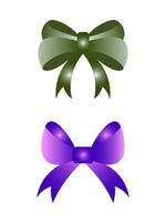 Modern simple ribbons collection vector