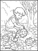 Cute Spring An Adult Coloring page vector