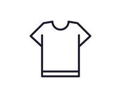 Single line icon of t-shirt. High quality illustration for design, web sites, internet shops, online books etc. Editable stroke in trendy flat style isolated on white background vector