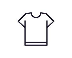 Single line icon of t-shirt. High quality illustration for design, web sites, internet shops, online books etc. Editable stroke in trendy flat style isolated on white background vector