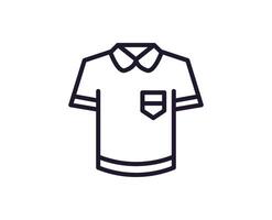 soltero línea icono de camiseta. alto calidad ilustración para diseño, web sitios, Internet tiendas, en línea libros etc. editable carrera en de moda plano estilo aislado en blanco antecedentes vector