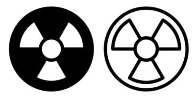 toxic, radiology icon, sign, or symbol in glyph and line style isolated on transparent background. illustration vector