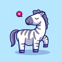 Cute Zebra Dancing Cartoon vector