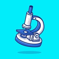 Floating Microscope Cartoon vector