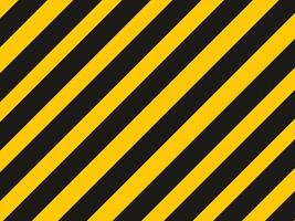 Blank warning label background with black and yellow vector