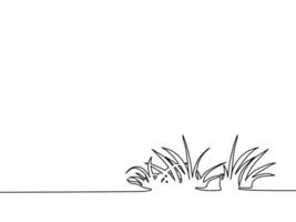 Draw a line of grass vector