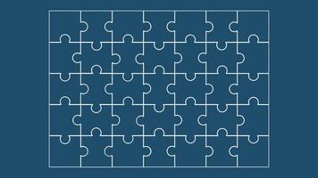 Puzzle simple piece template vector