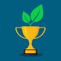 Trophies and trees vector