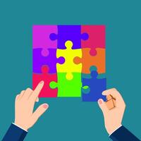 Assemble the puzzle vector