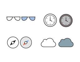 Summer Line Icons. Editable Stroke. Pixel Perfect. For Mobile and Web vector