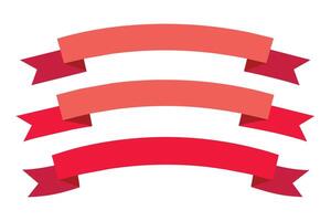 Ribbon s Set design vector