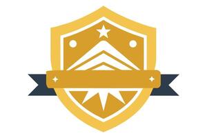 Gold Badge Elements design vector