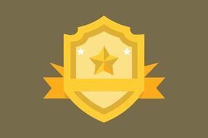 Gold Badge Elements design vector