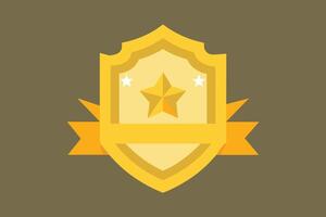 Gold Badge Elements design vector