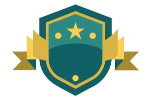 Gold Badge Elements design vector