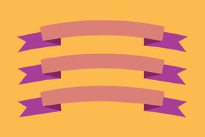Ribbon s Set design vector