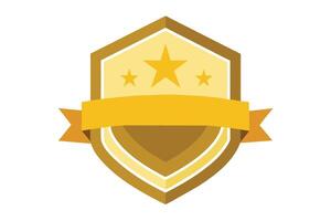 Gold Badge Elements design vector