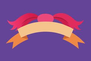 Hair Ribbon Set design vector