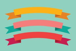 Ribbon s Set design vector