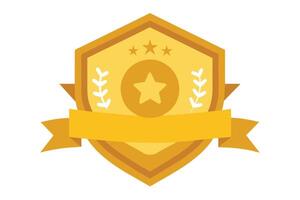 Gold Badge Elements design vector